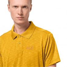 Jack Wolfskin Leisure Polo Travel (odour inhibiting, moisture regulating) yellow Men